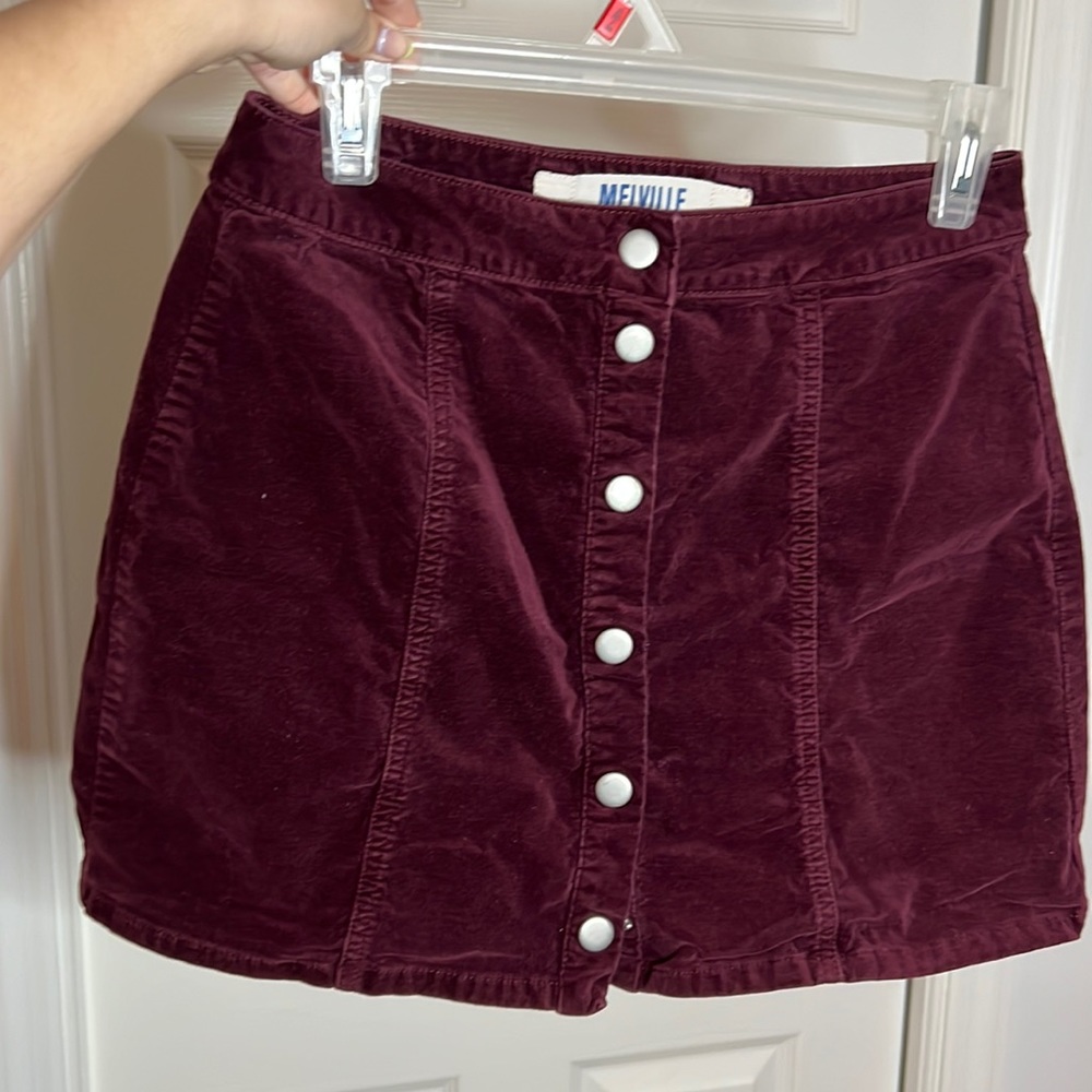 Brandy Melville mini skirt with metal snaps